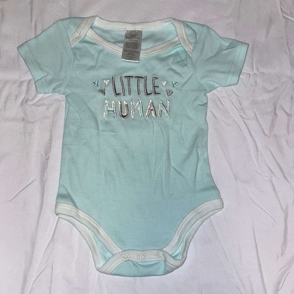 “Little Human” 3-6 Months Onsie
